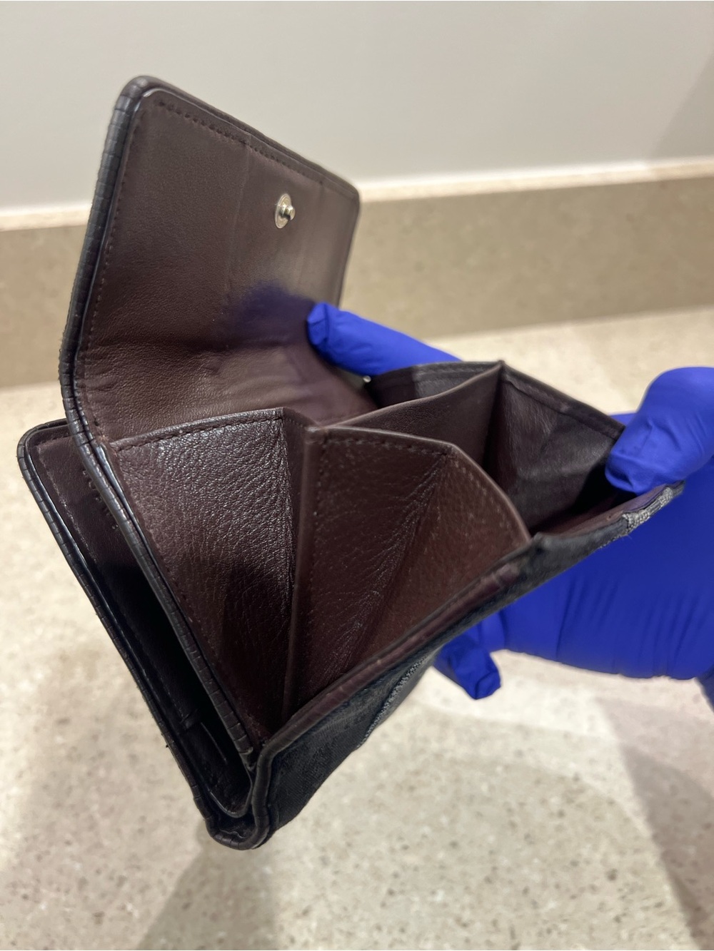 Loewe Denim Anagram Compact Wallet - Picture 13 of 13